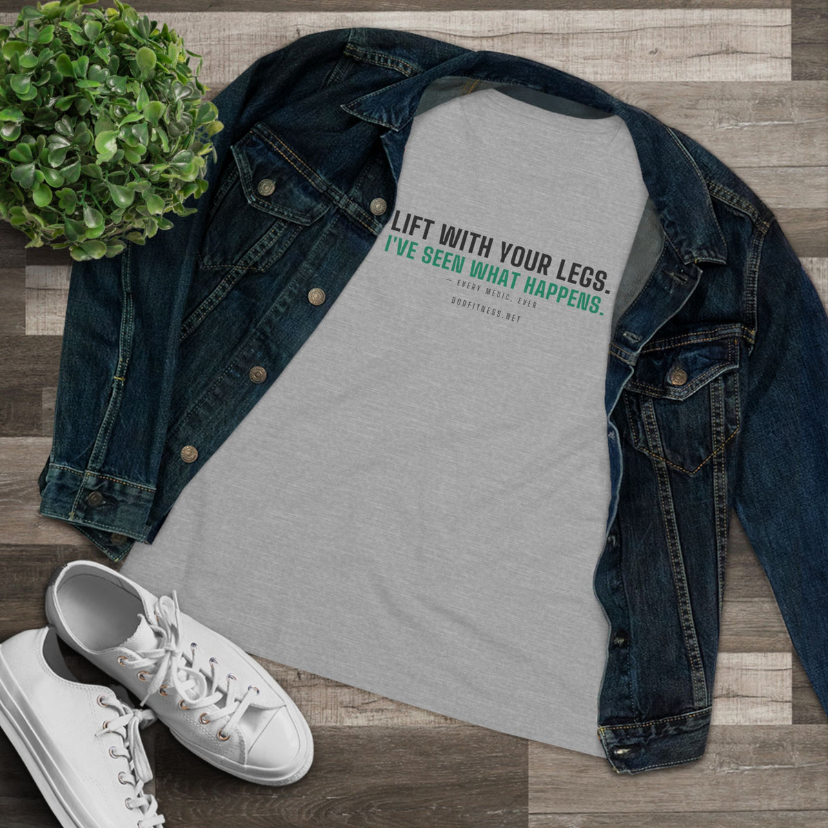 DoD Fitness - Lift With Your Legs Women's Tee