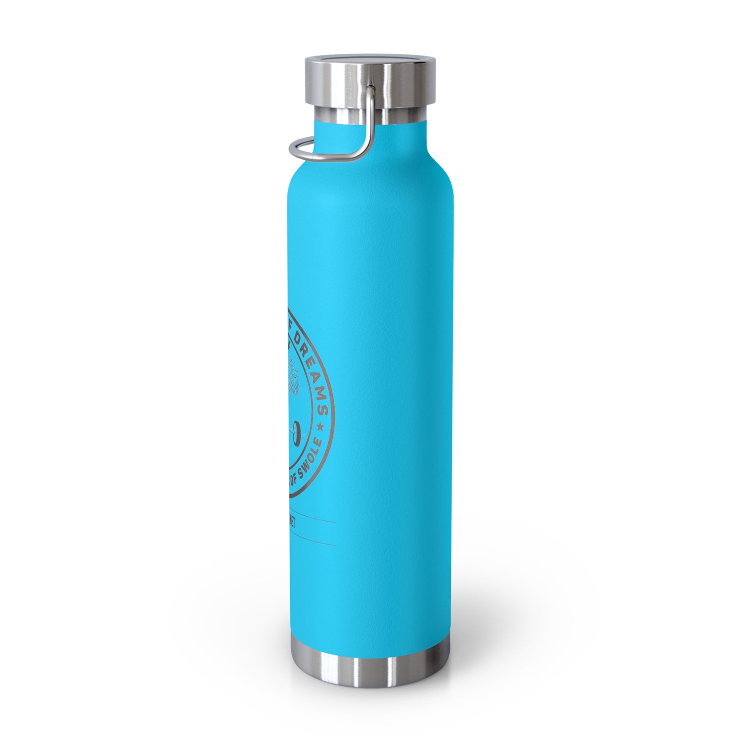 Fitness Logo Water Bottle — 22oz Copper Vacuum Insulated Sports Bottle
