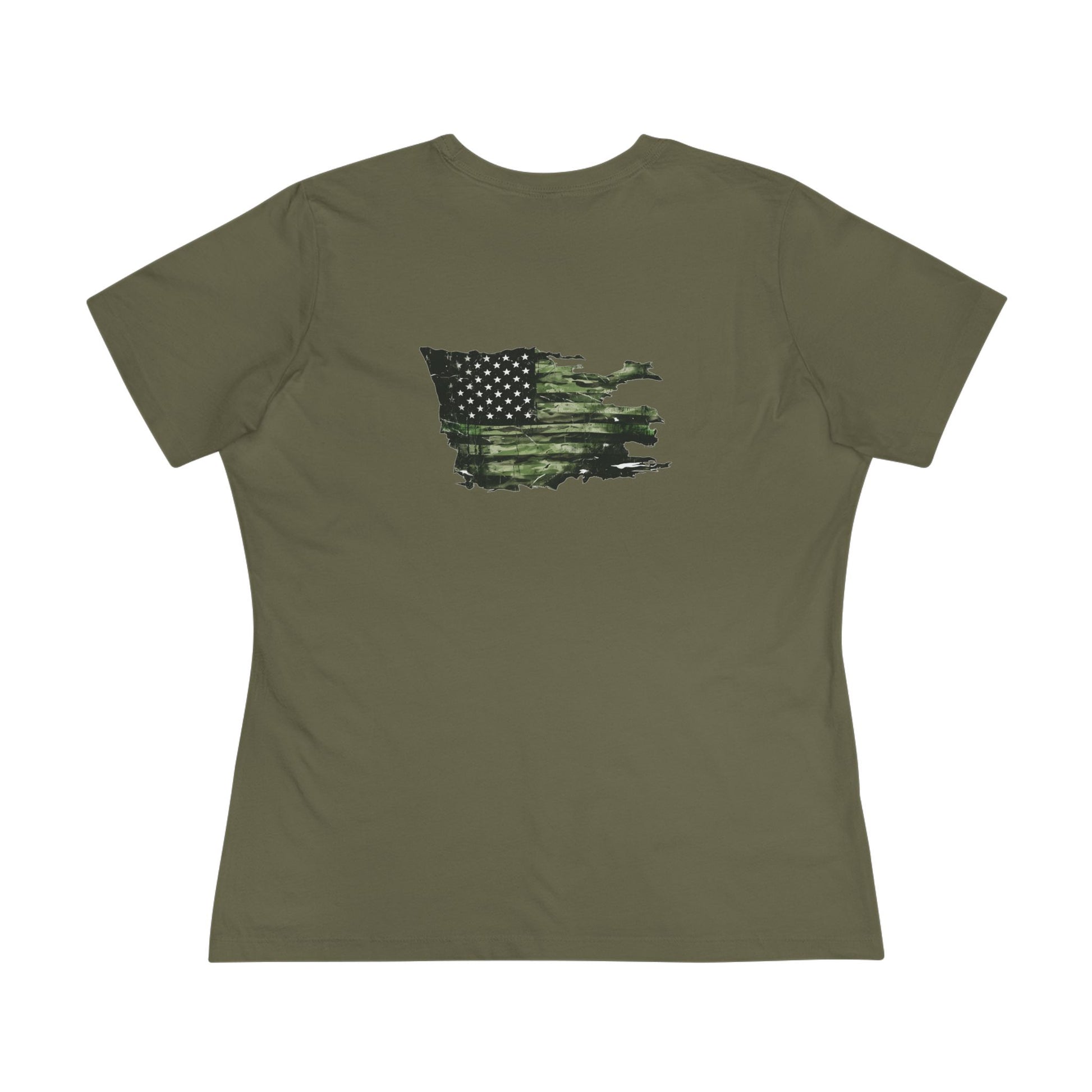 United We Serve - Military women's tee - funny gym shirt by DoD Fitness