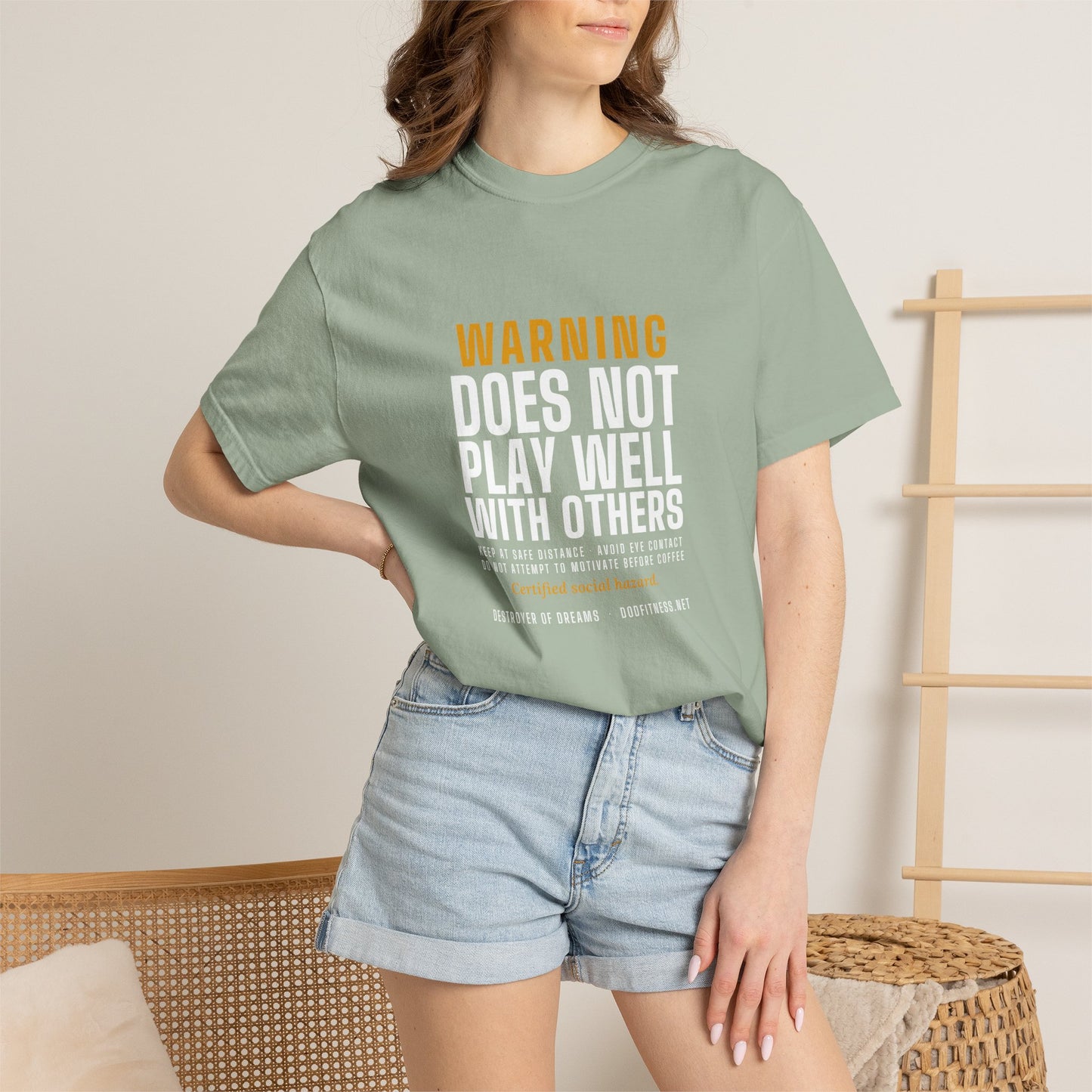 DoD Fitness - Warning Label Men's Tee