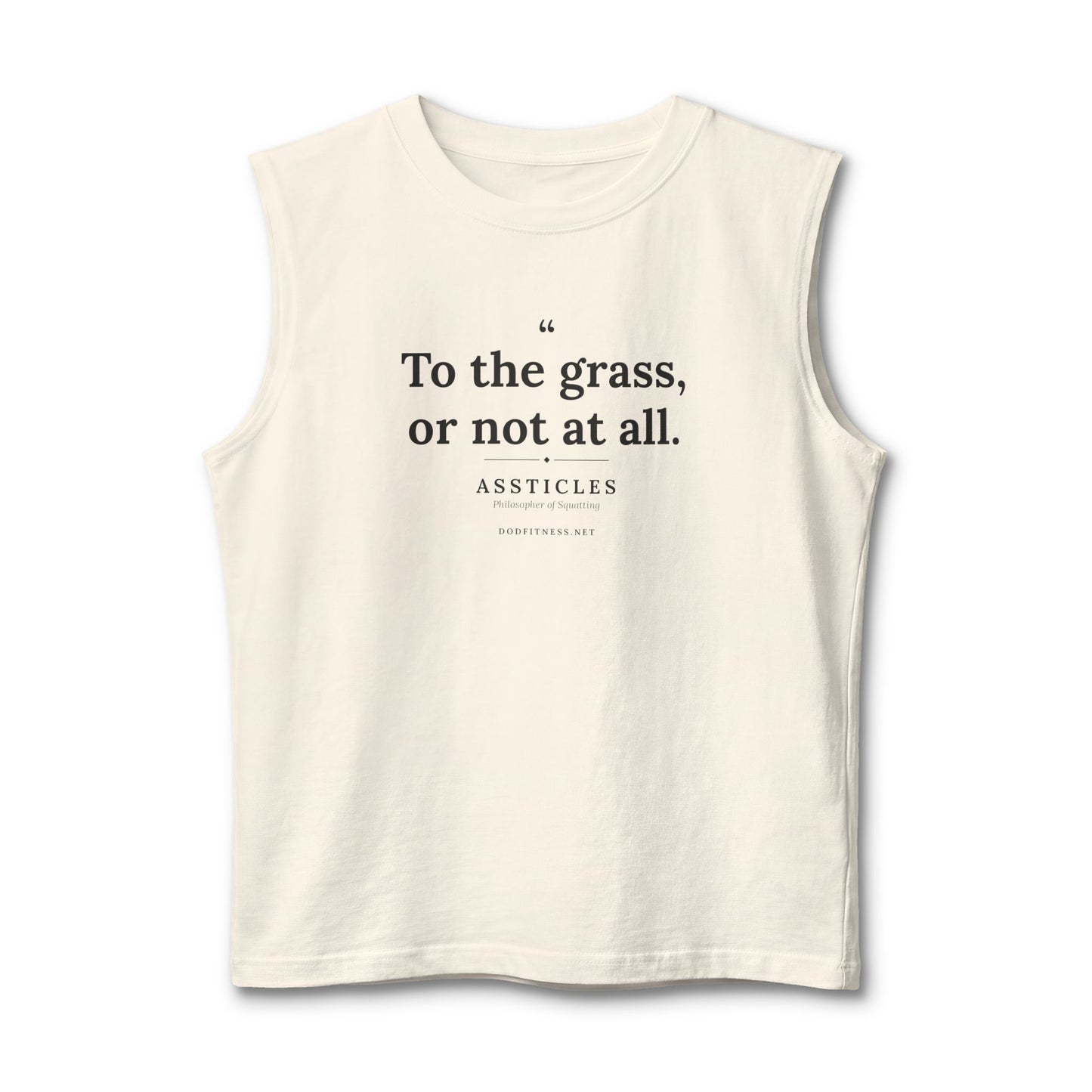 Assticles - To The Grass Or Not At All stringer tank - funny gym tank by DoD Fitness