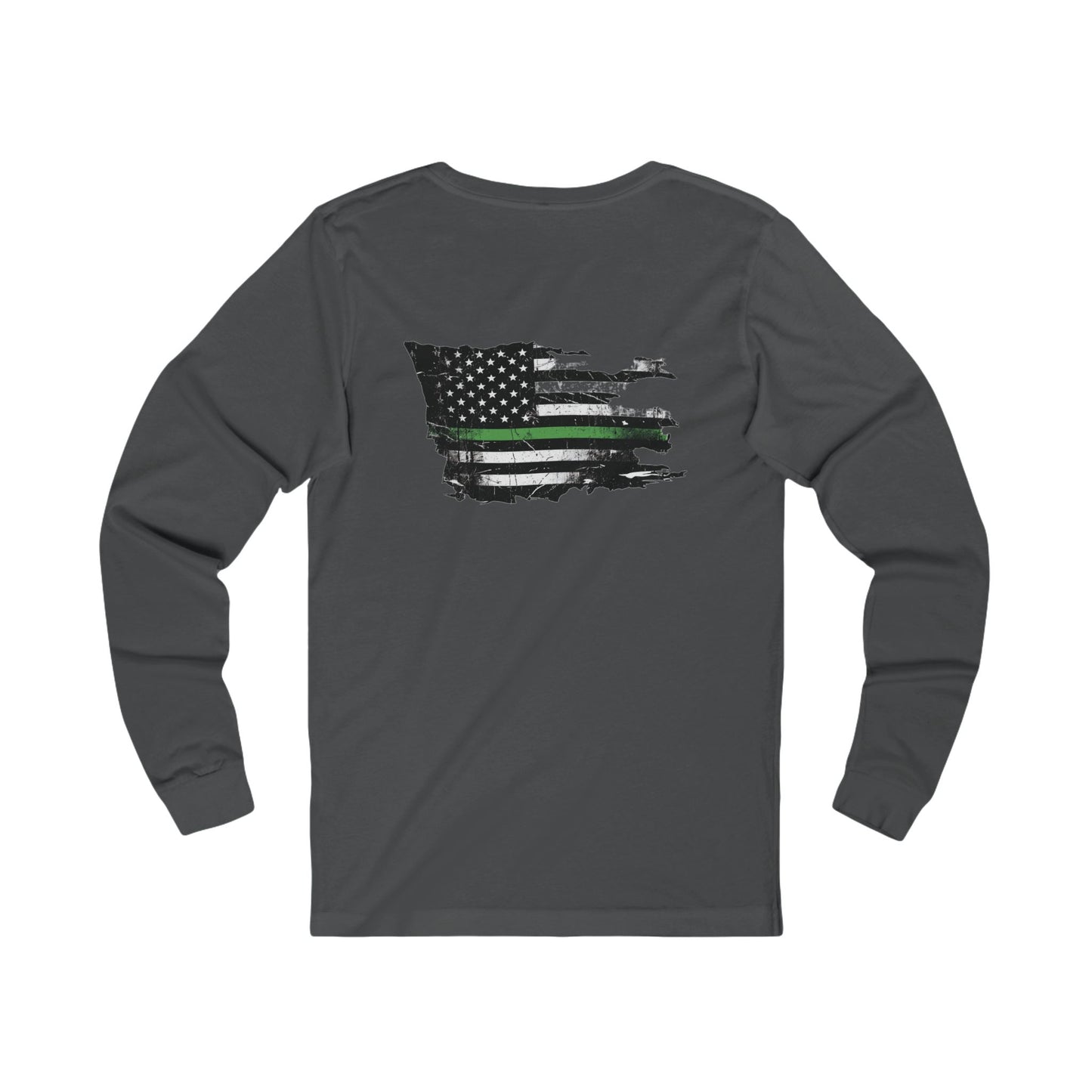 Thin Green Line long sleeve - funny gym shirt by DoD Fitness