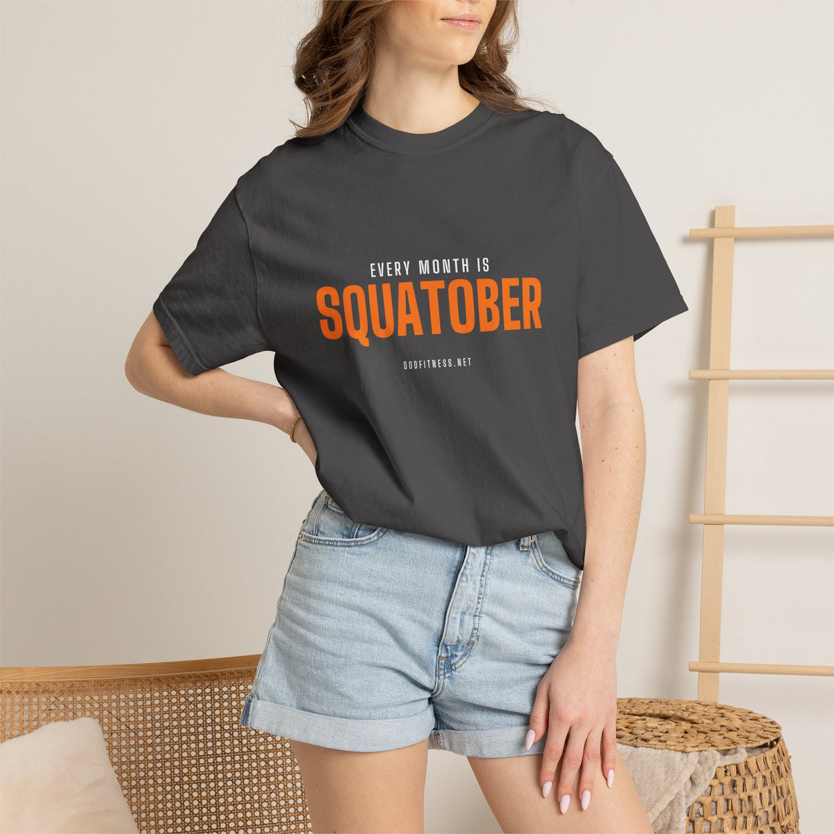 Squatober men's tee - funny gym shirt by DoD Fitness