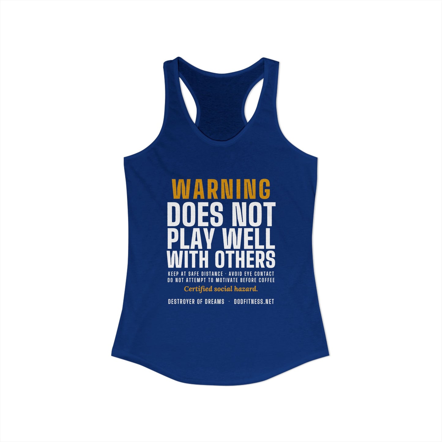DoD Fitness - Warning Label Women's Tank