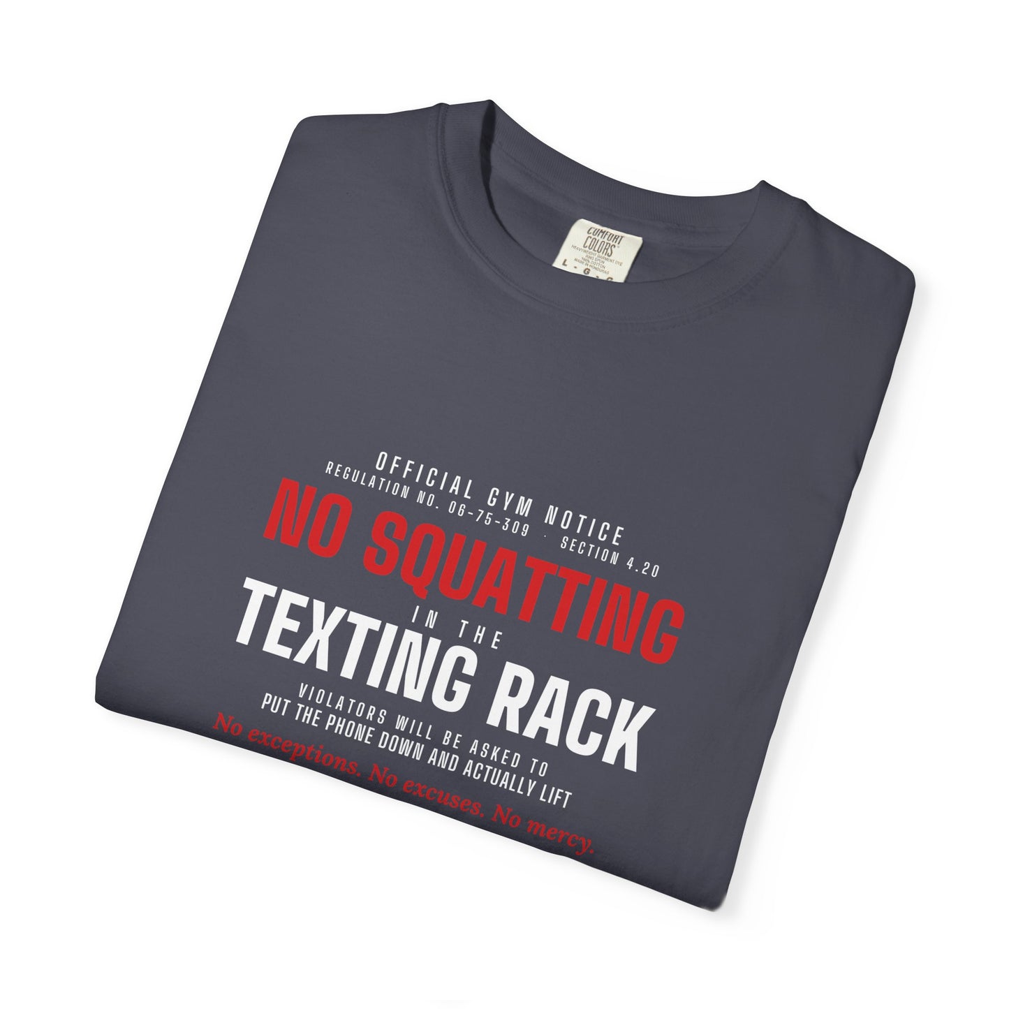 DoD Fitness - No Squatting Texting Rack Men's Tee