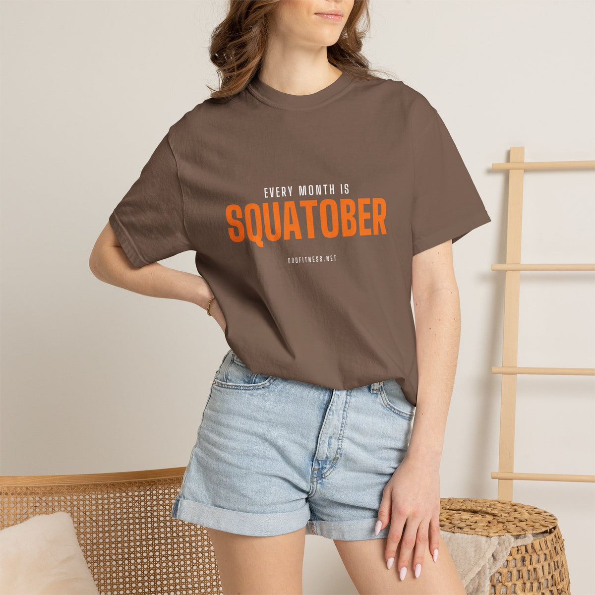 Squatober men's tee - funny gym shirt by DoD Fitness