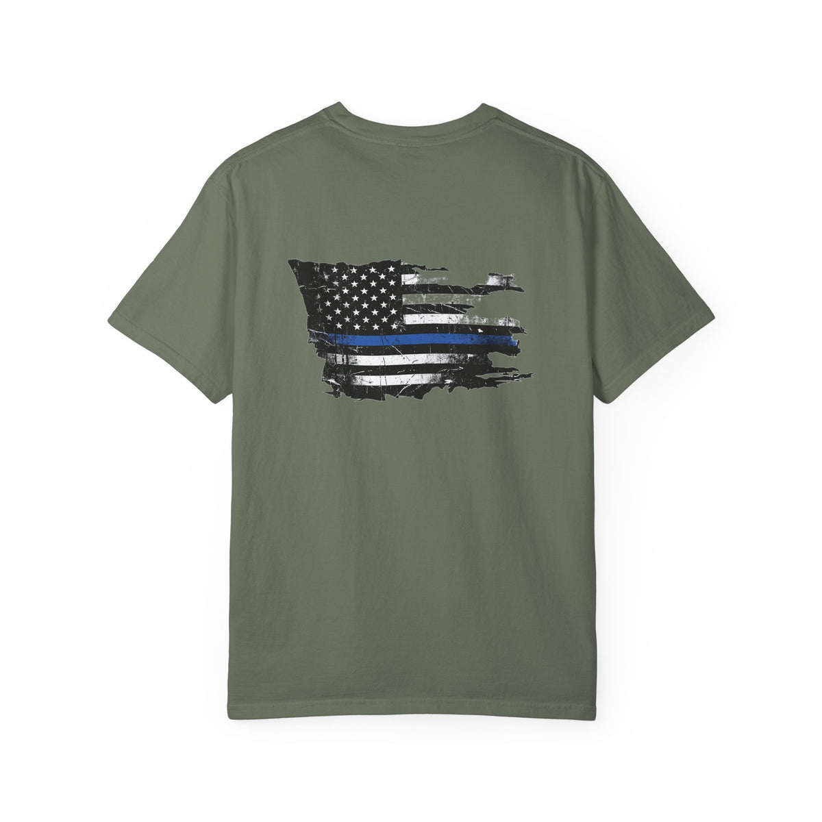 Thin Blue Line men's tee - funny gym shirt by DoD Fitness