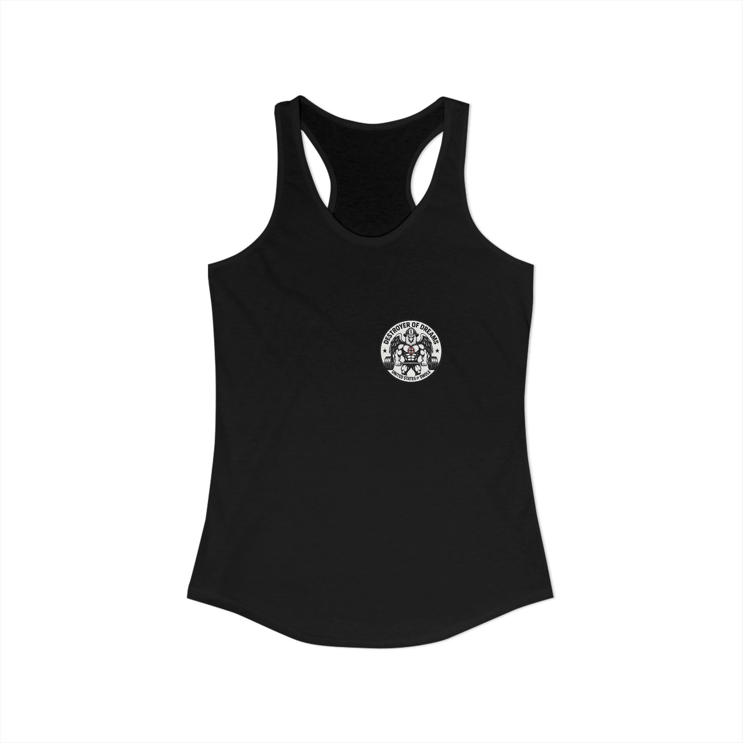 Thin Red Line women's tank - funny gym shirt by DoD Fitness