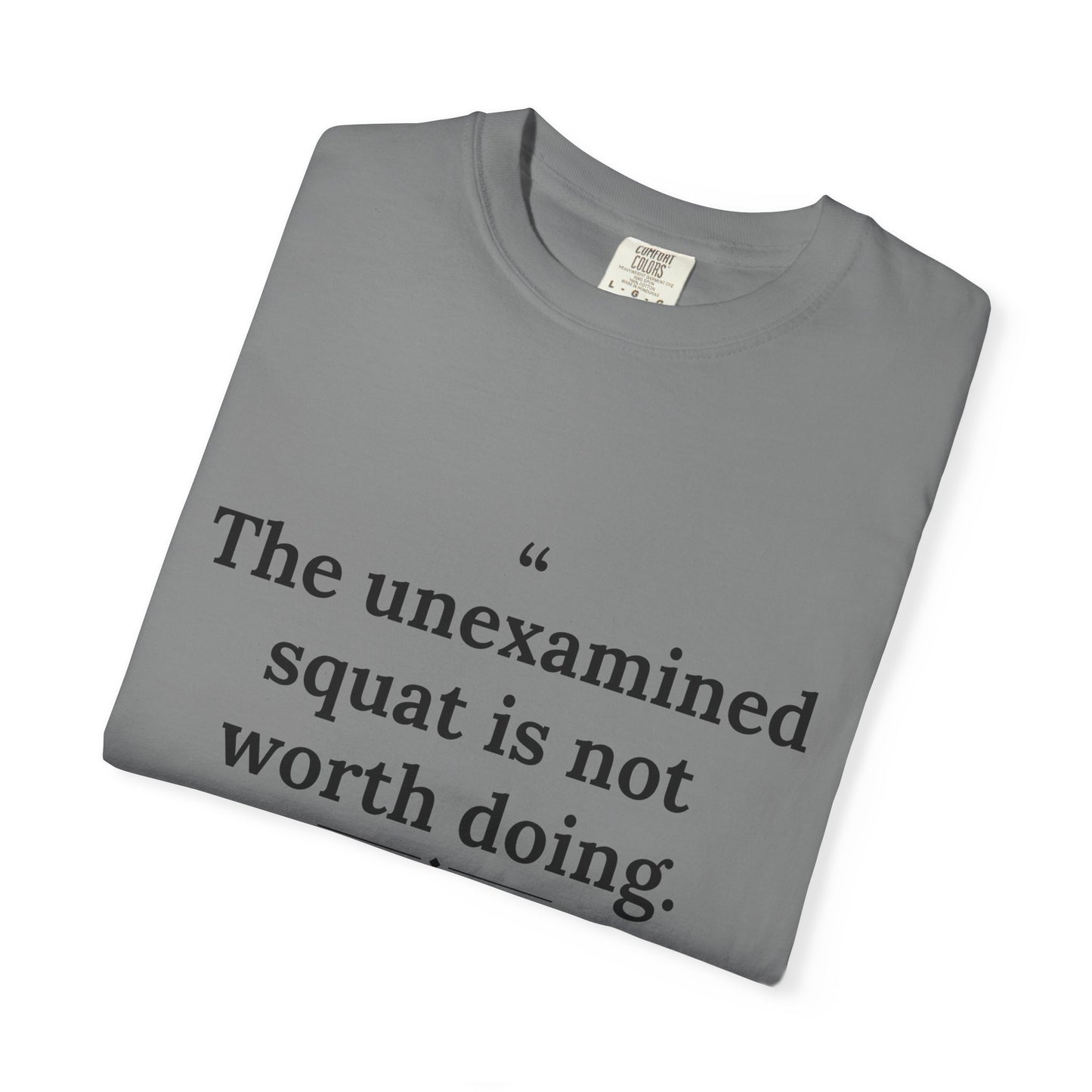 Assticles - The Unexamined Squat men's tee - funny gym shirt by DoD Fitness