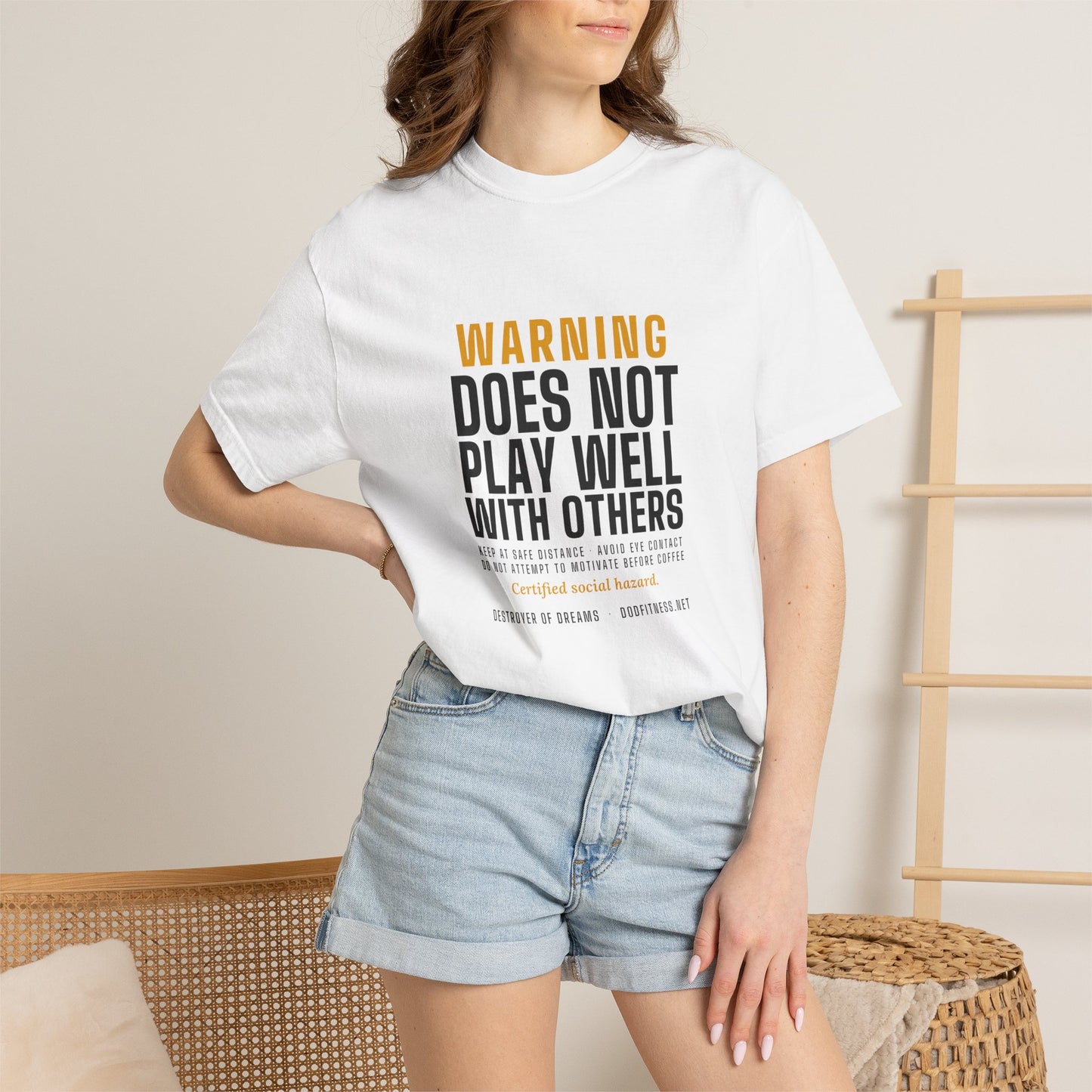DoD Fitness - Warning Label Men's Tee