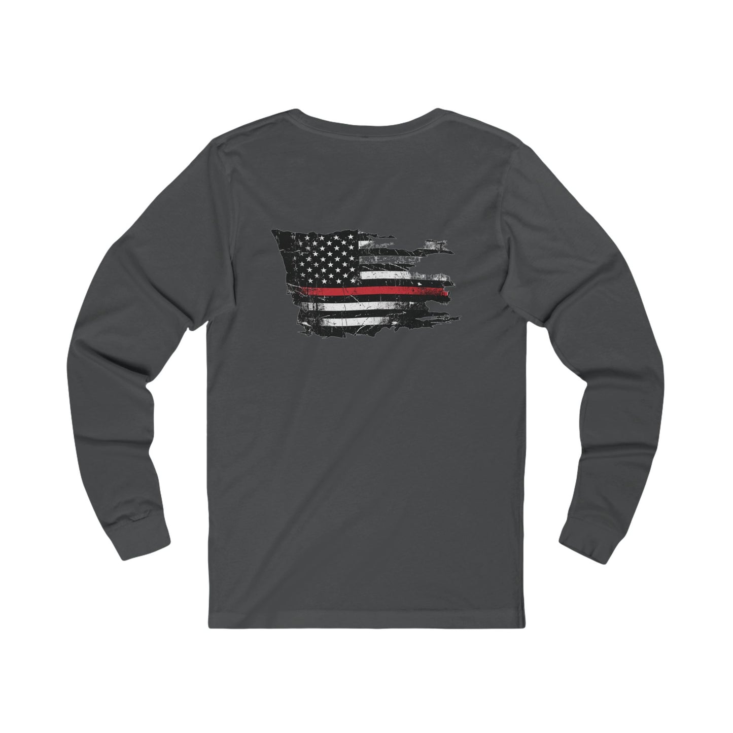 Thin Red Line long sleeve - funny gym shirt by DoD Fitness