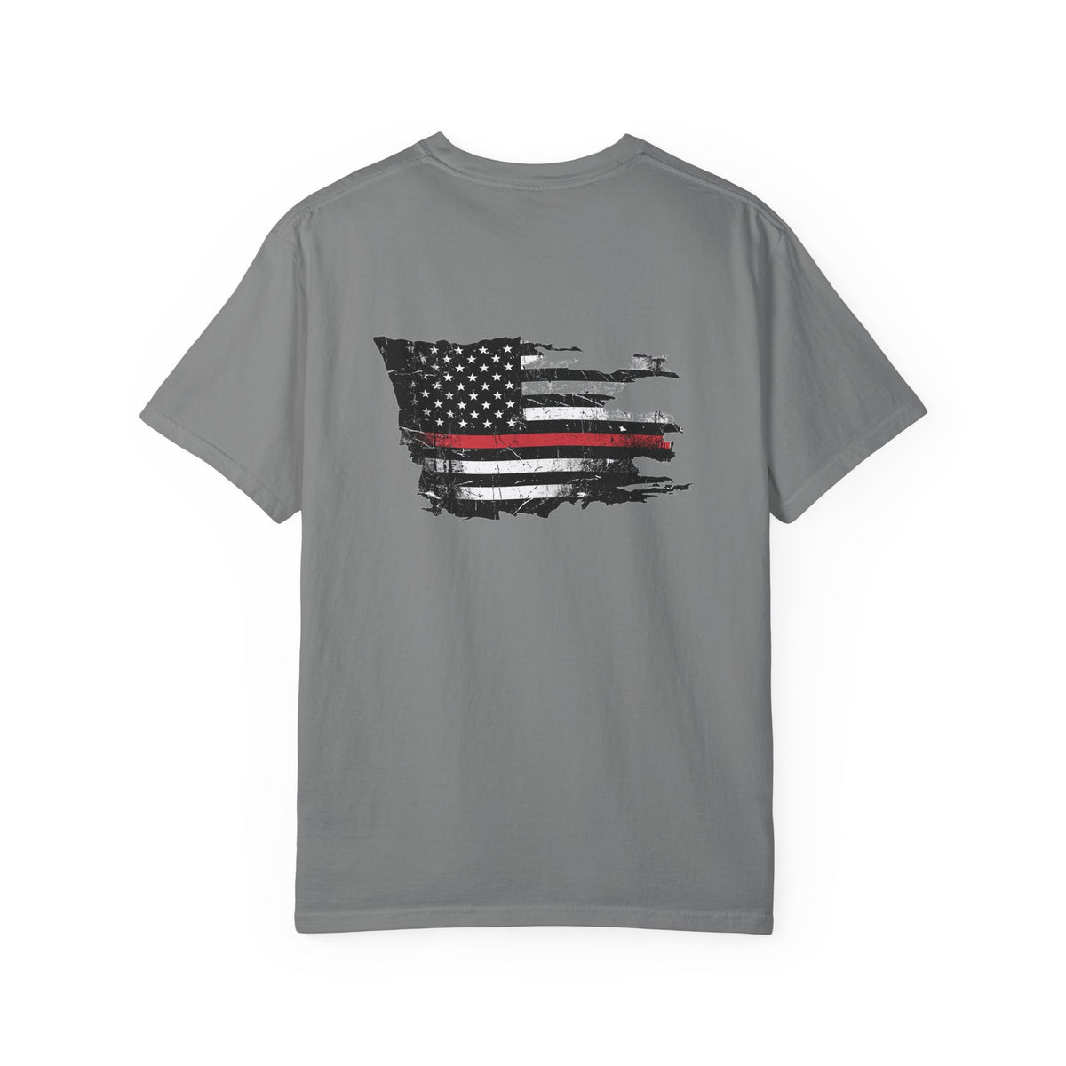 Thin Red Line men's tee - funny gym shirt by DoD Fitness