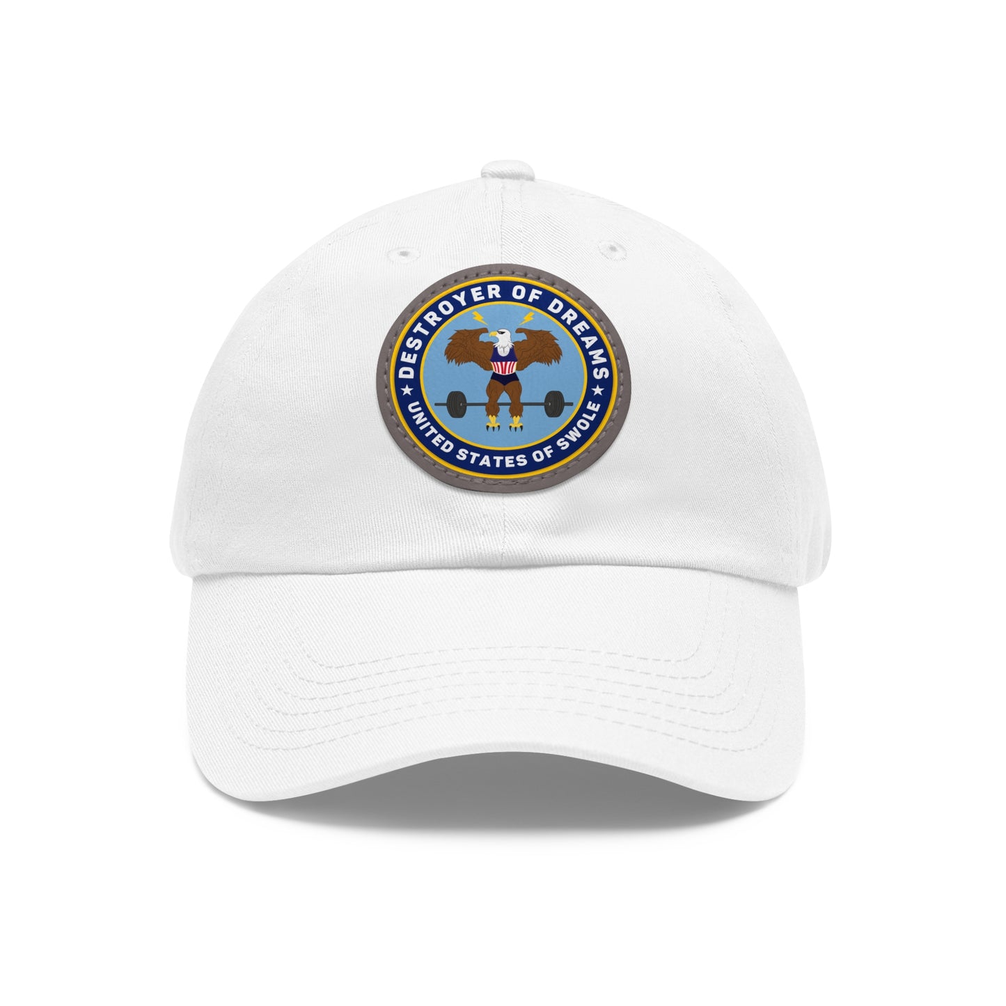 DOD Dad Hat with Leather Patch (Round)