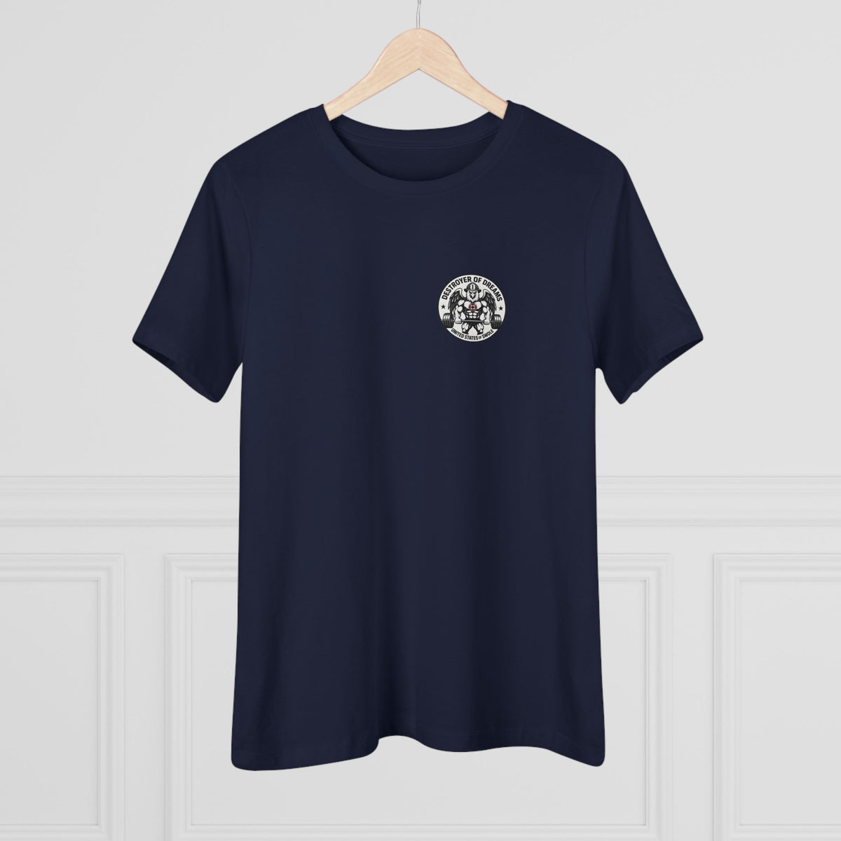 Thin Red Line women's tee - funny gym shirt by DoD Fitness