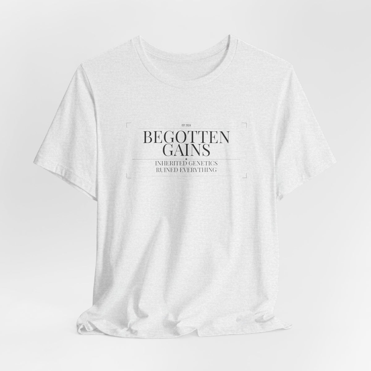 Begotten Gains - Iron Devotion men's tee - funny gym shirt by DoD Fitness