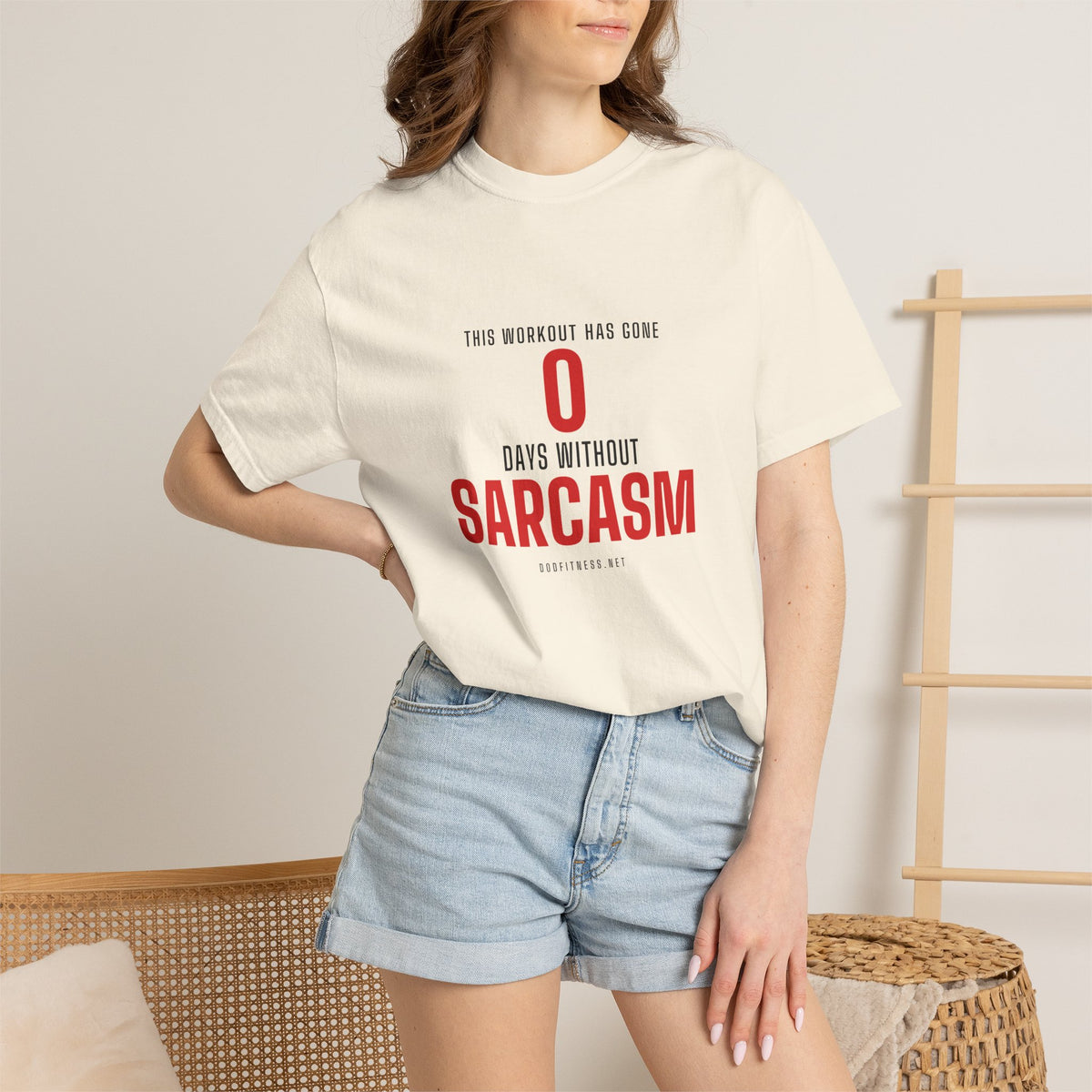 0 Days Sarcasm men's tee - funny gym shirt by DoD Fitness