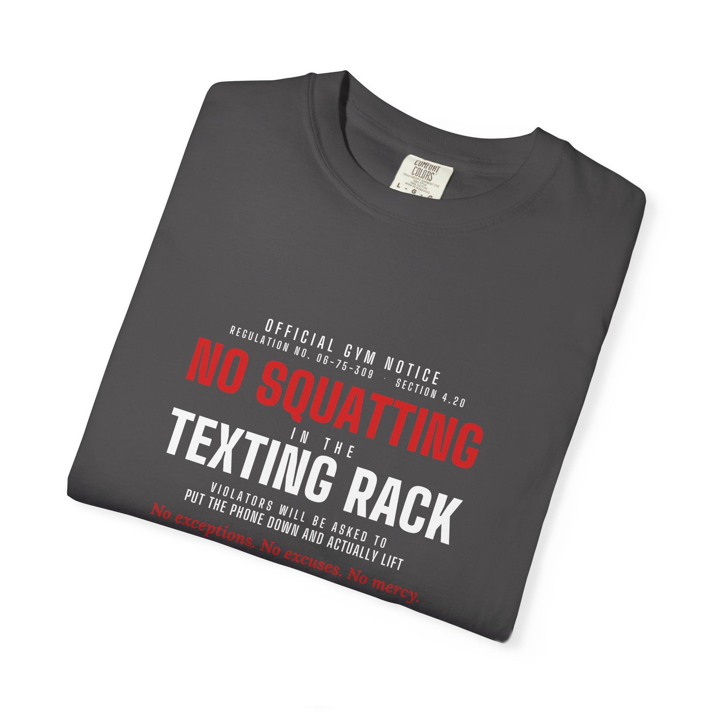 DoD Fitness - No Squatting Texting Rack Men's Tee