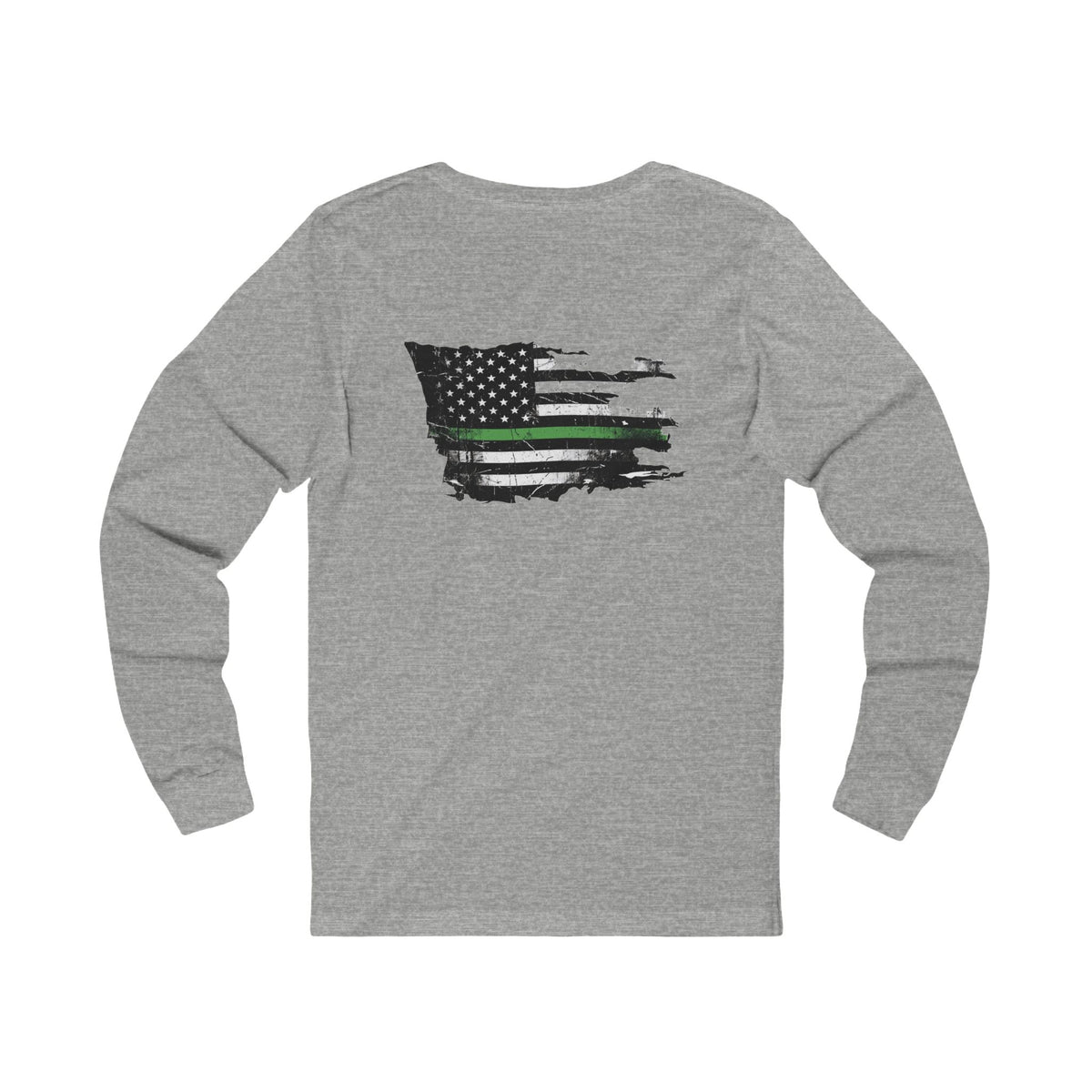 Thin Green Line long sleeve - funny gym shirt by DoD Fitness