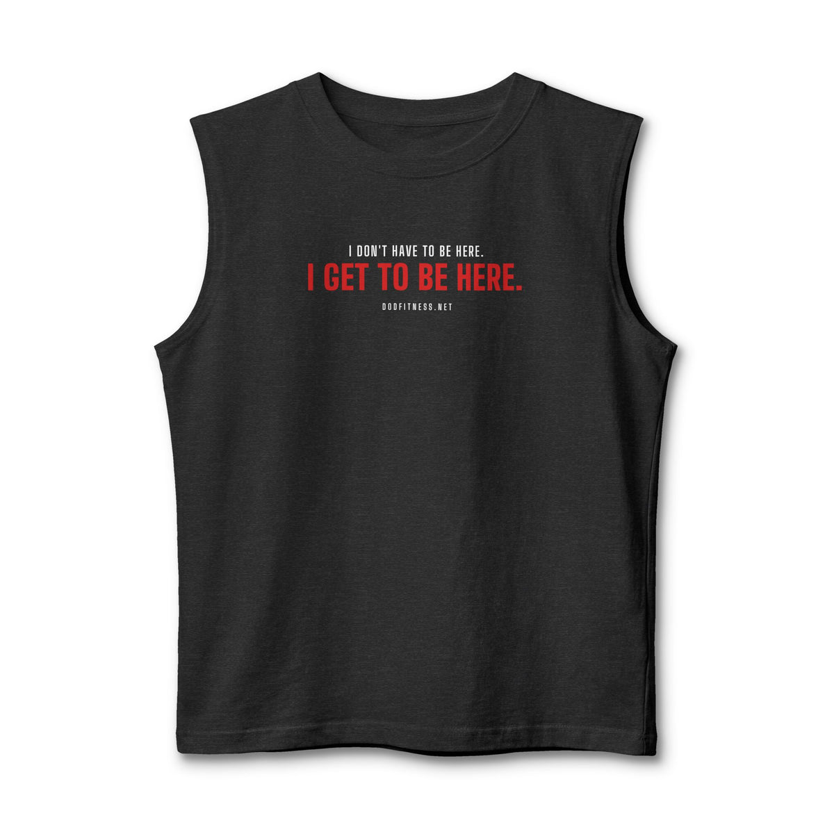 Have Get stringer tank in Dark Grey Heather - funny gym tank by DoD Fitness