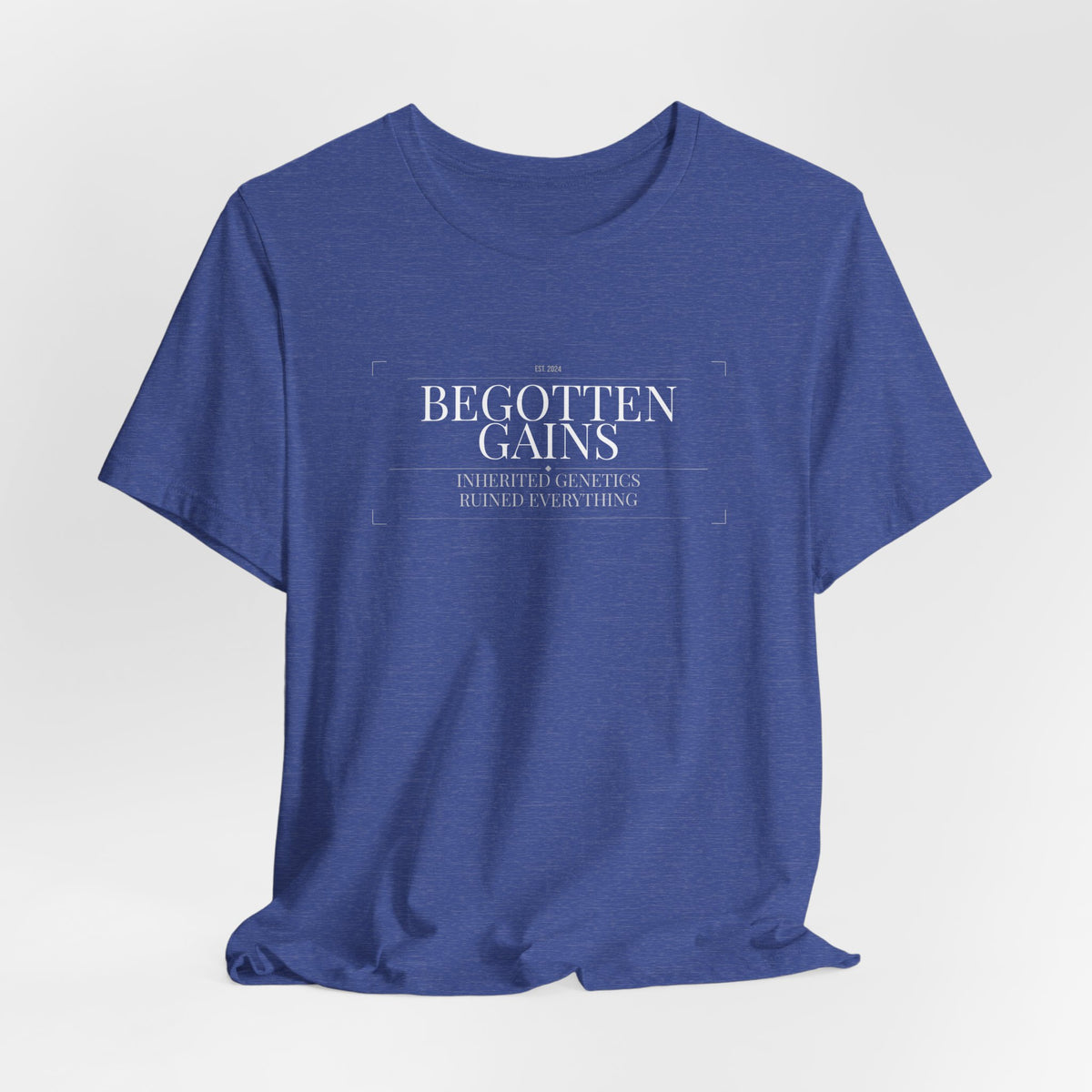 Begotten Gains - Iron Devotion men's tee - funny gym shirt by DoD Fitness