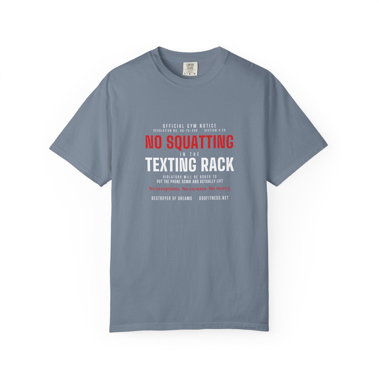 DoD Fitness - No Squatting Texting Rack Men's Tee