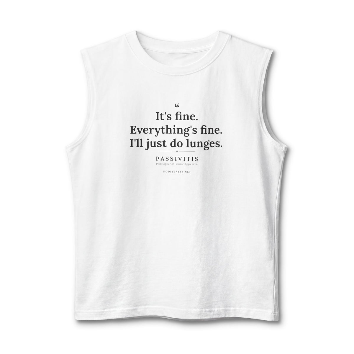 Passivitis - I'll Just Do Lunges stringer tank - funny gym tank by DoD Fitness