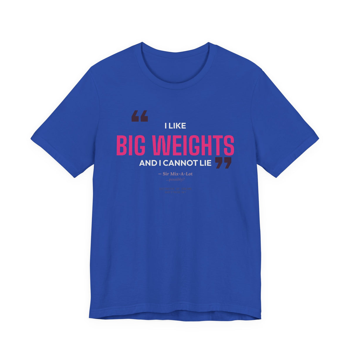Big Weights men's tee - funny gym shirt by DoD Fitness