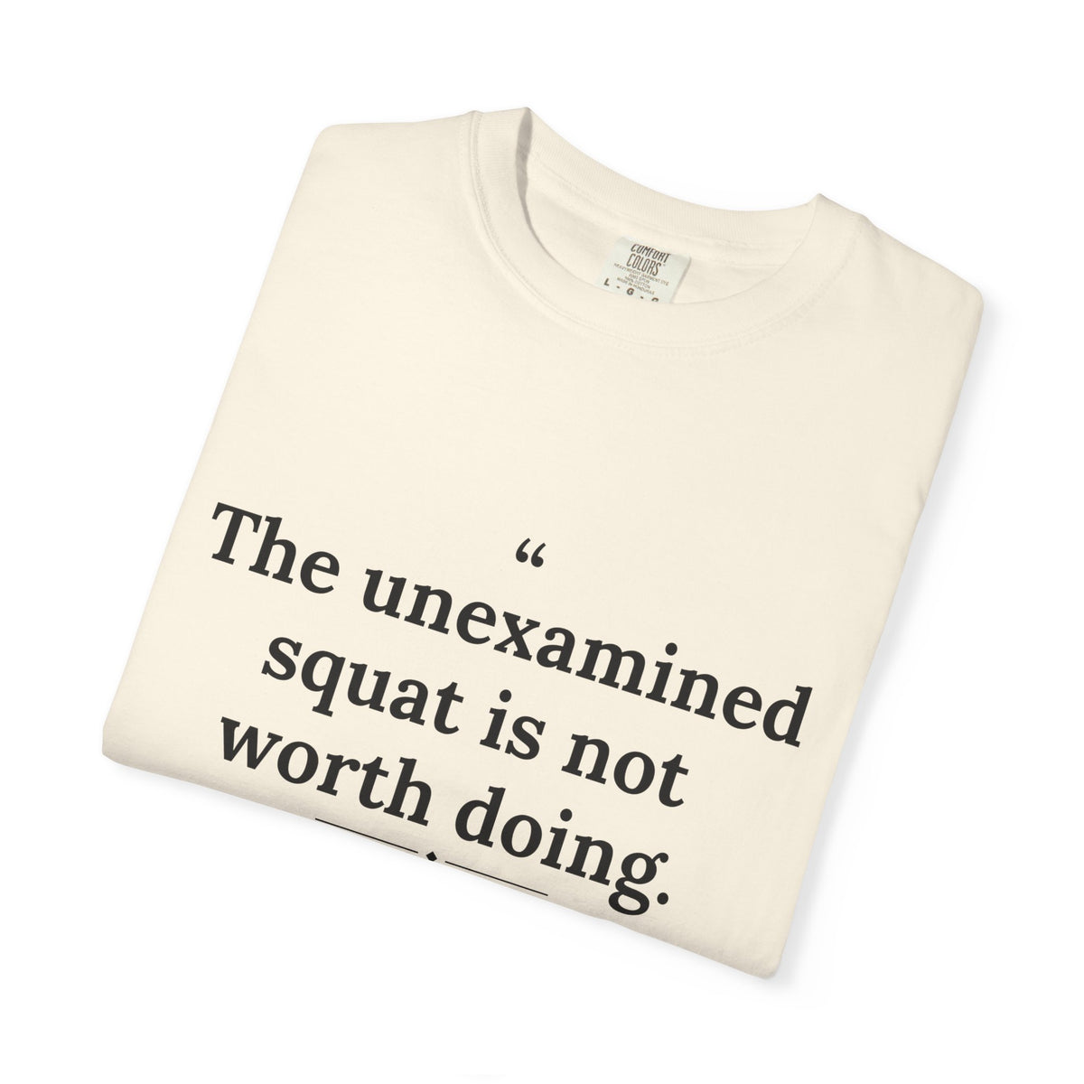 Assticles - The Unexamined Squat men's tee - funny gym shirt by DoD Fitness