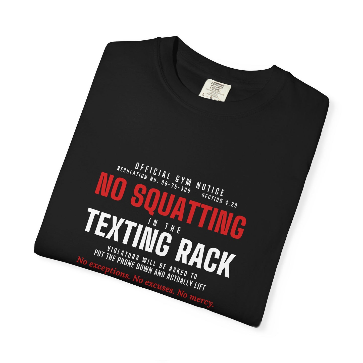 DoD Fitness - No Squatting Texting Rack Men's Tee