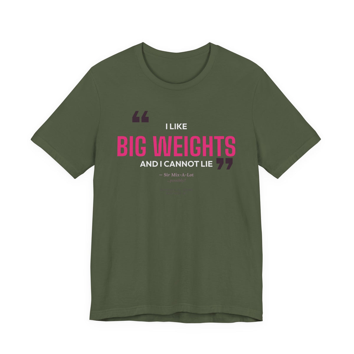 Big Weights men's tee - funny gym shirt by DoD Fitness
