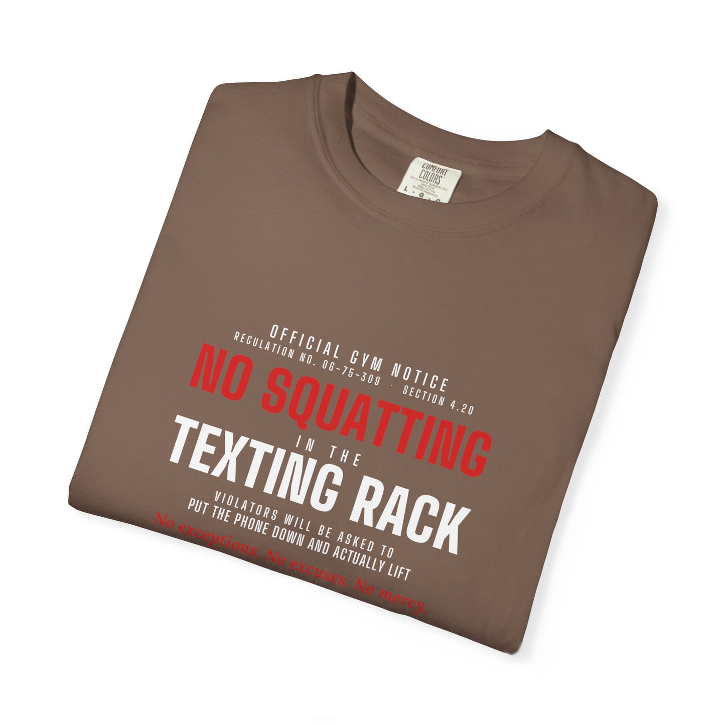 DoD Fitness - No Squatting Texting Rack Men's Tee