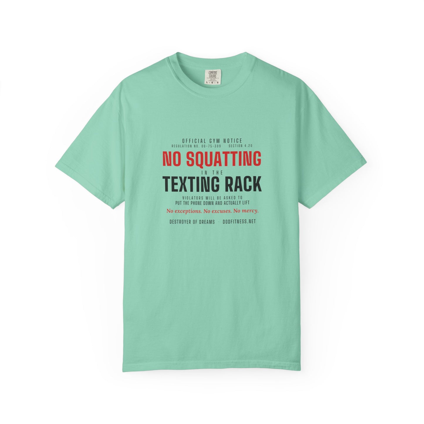 DoD Fitness - No Squatting Texting Rack Men's Tee