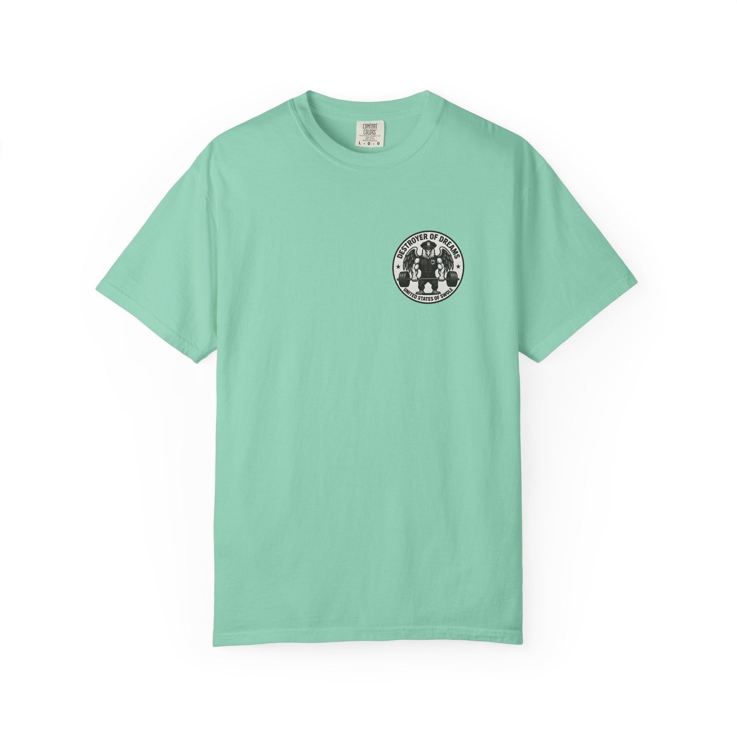 Thin Blue Line men's tee in Island Reef - funny gym shirt by DoD Fitness