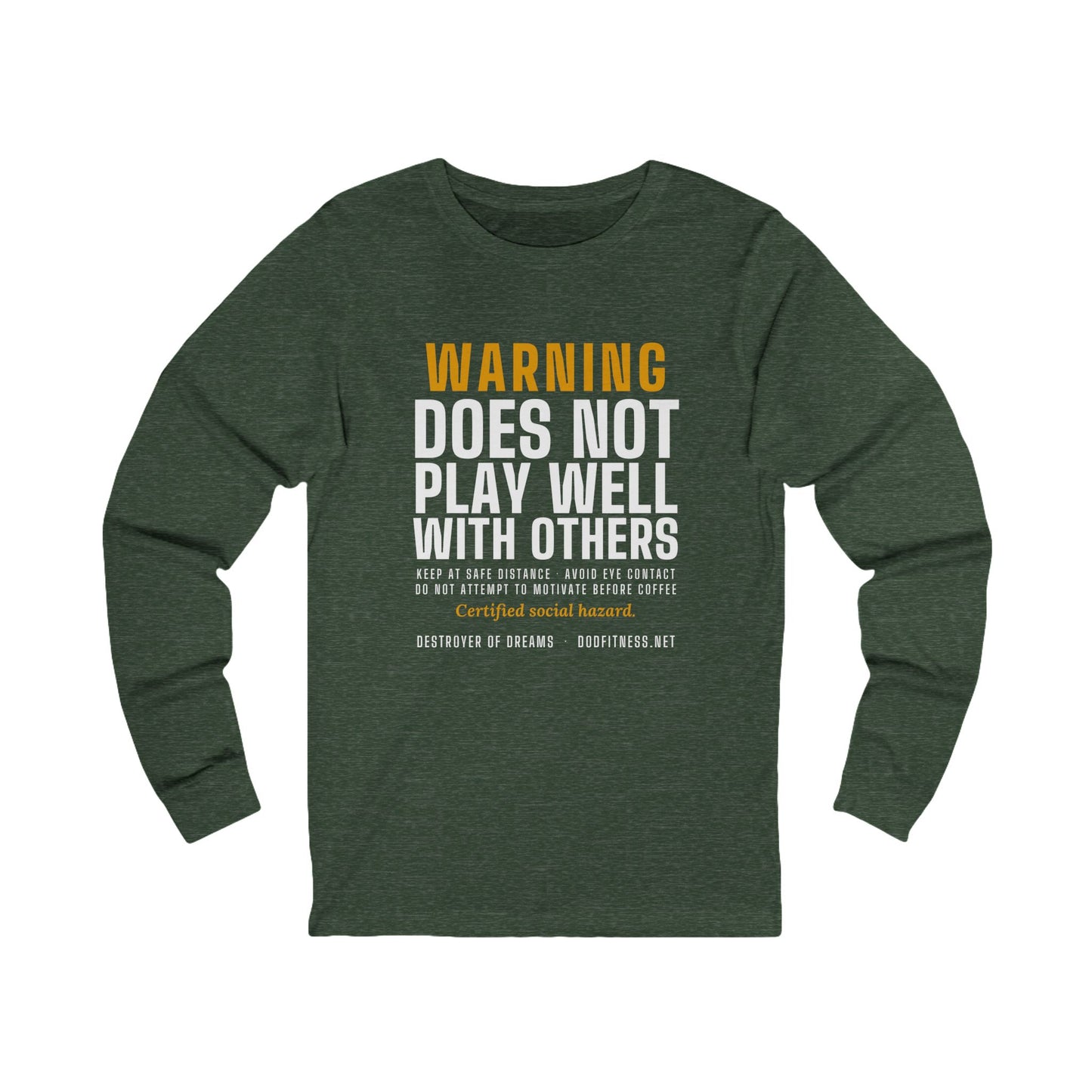 DoD Fitness - Warning Label Long Sleeve