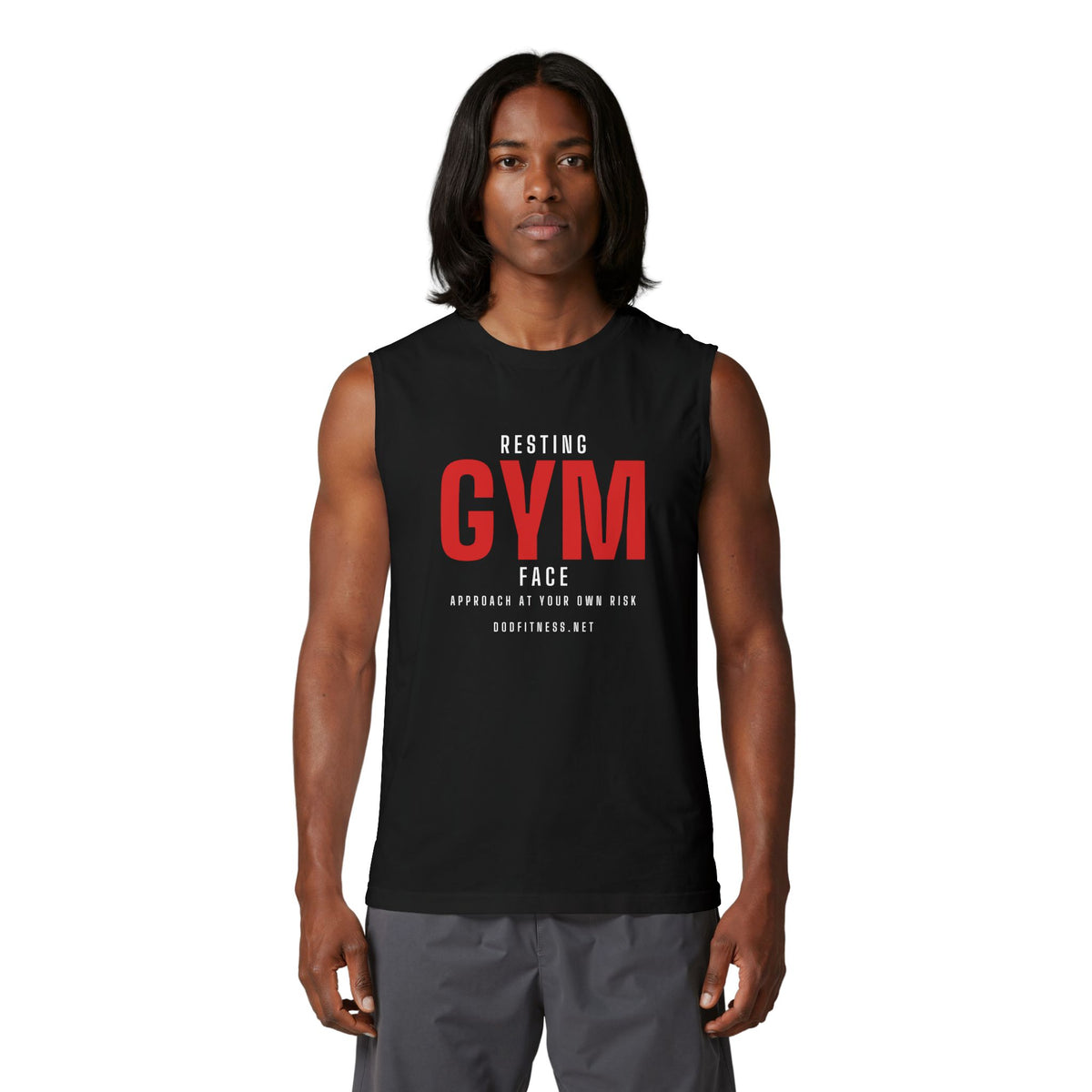 DoD Fitness - Resting Gym Face Stringer Tank