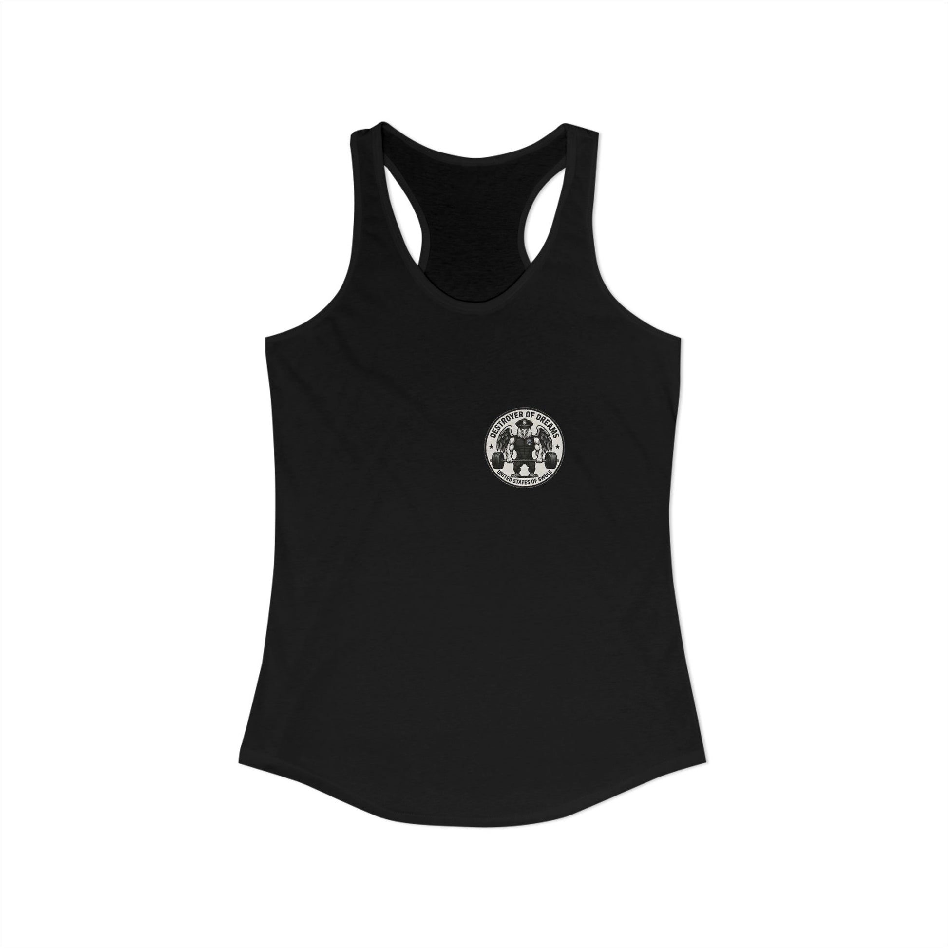 Thin Blue Line women's tank - funny gym shirt by DoD Fitness