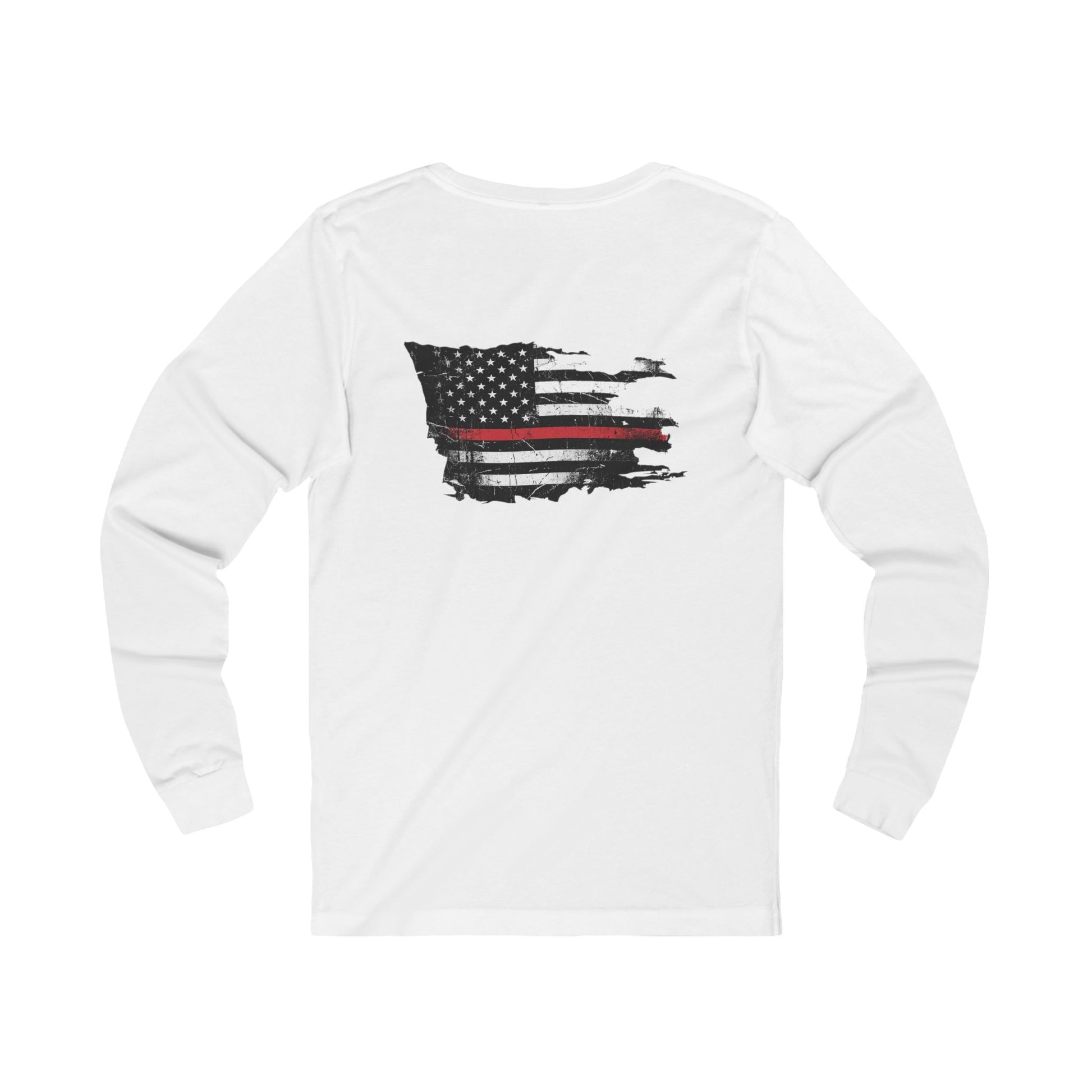 Thin Red Line long sleeve - funny gym shirt by DoD Fitness
