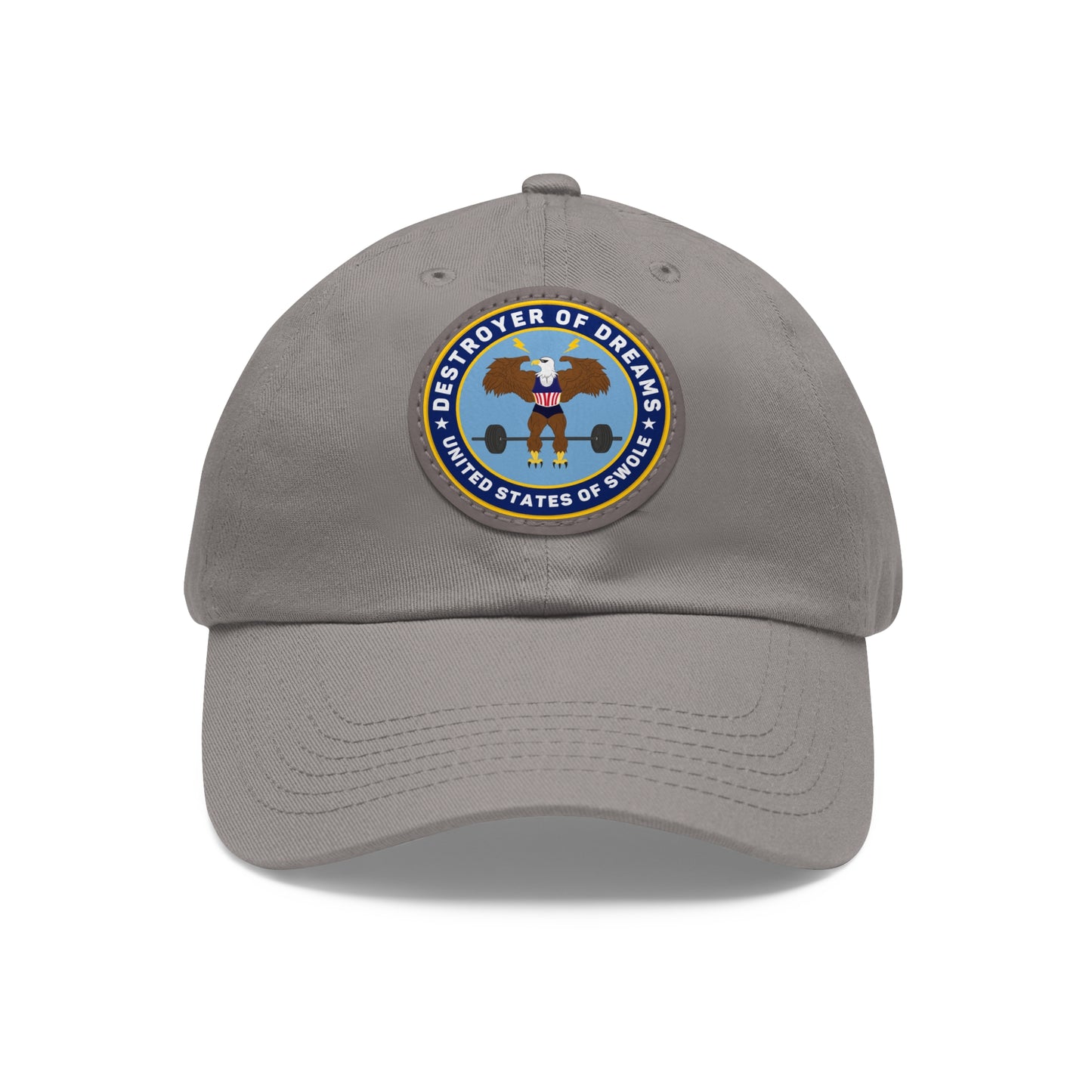 DOD Dad Hat with Leather Patch (Round)