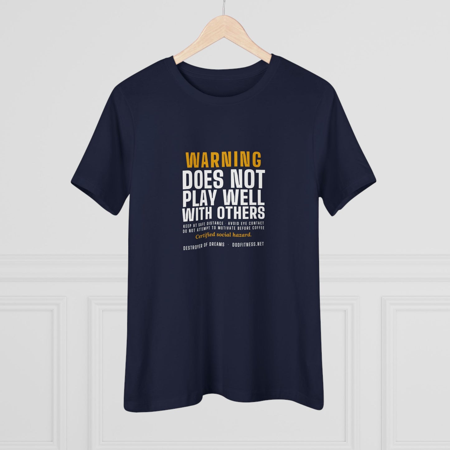 DoD Fitness - Warning Label Women's Tee