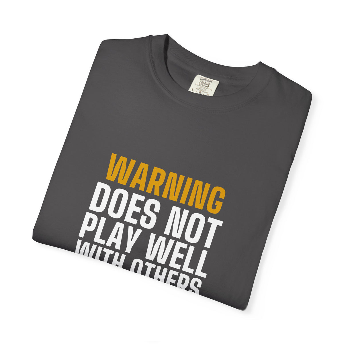 Warning Label men's tee - funny gym shirt by DoD Fitness