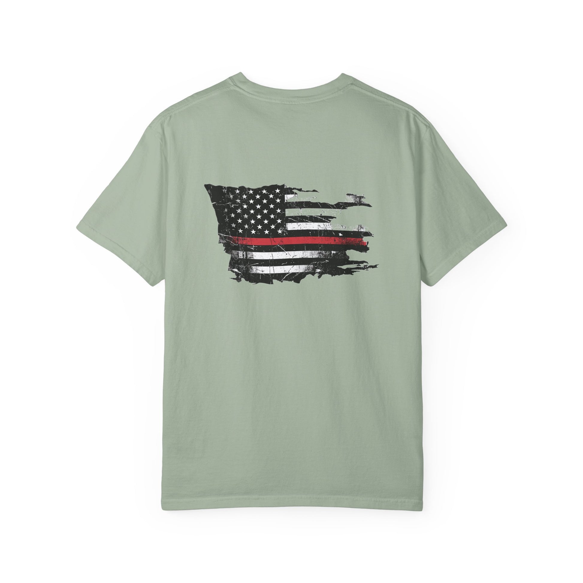 Thin Red Line men's tee - funny gym shirt by DoD Fitness