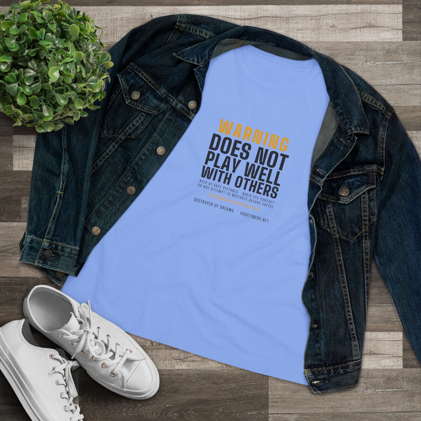 DoD Fitness - Warning Label Women's Tee