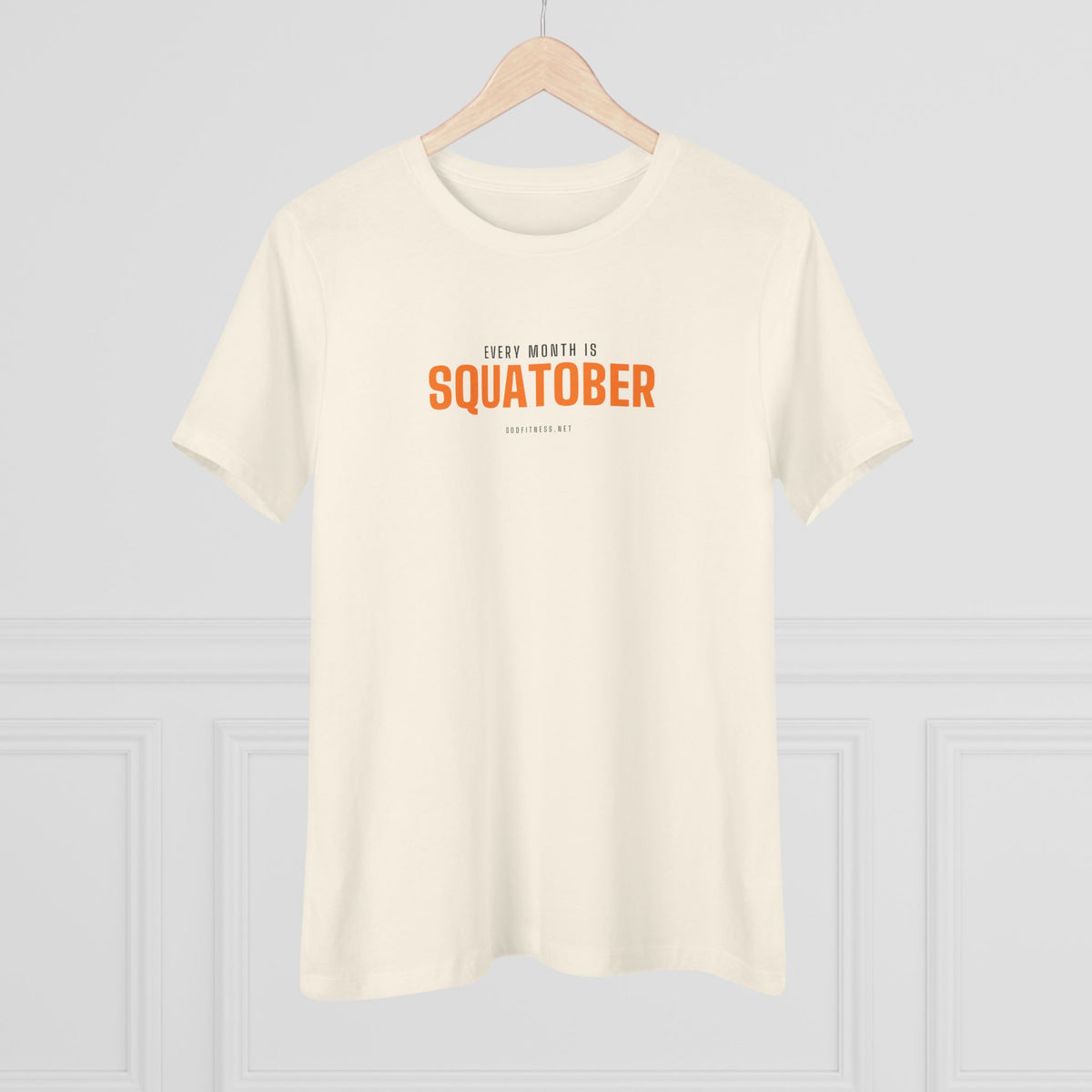 Squatober women's tee - funny gym shirt by DoD Fitness