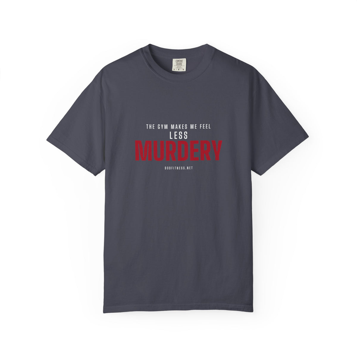 Murdery men's tee in Navy - funny gym shirt by DoD Fitness