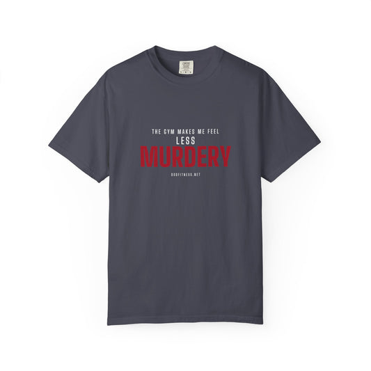 Murdery men's tee in Navy - funny gym shirt by DoD Fitness