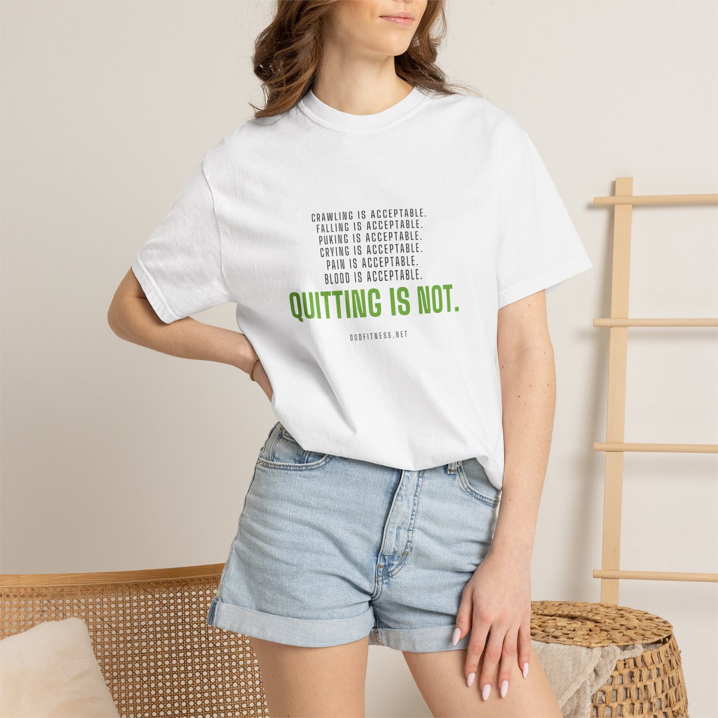 DoD Fitness - Quitting Is Not Men's Tee