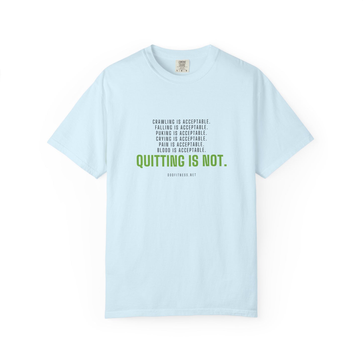 DoD Fitness - Quitting Is Not Men's Tee