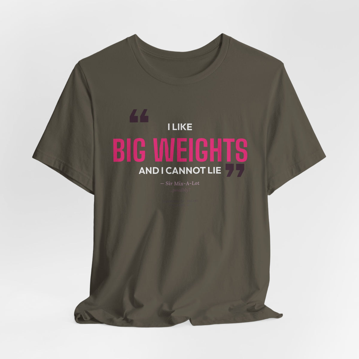 Big Weights men's tee - funny gym shirt by DoD Fitness