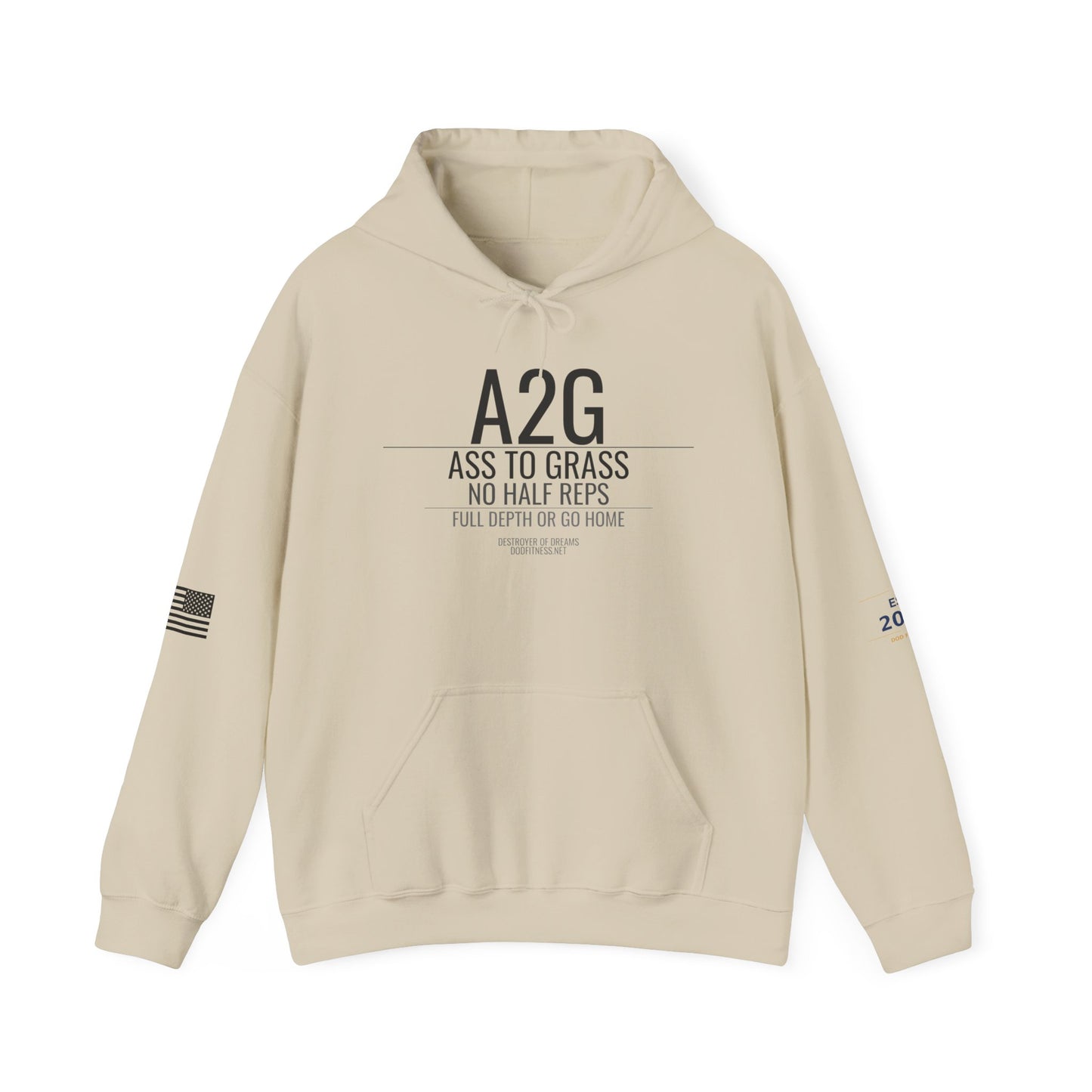 DoD Fitness - A2G - No Half Reps Hoodie