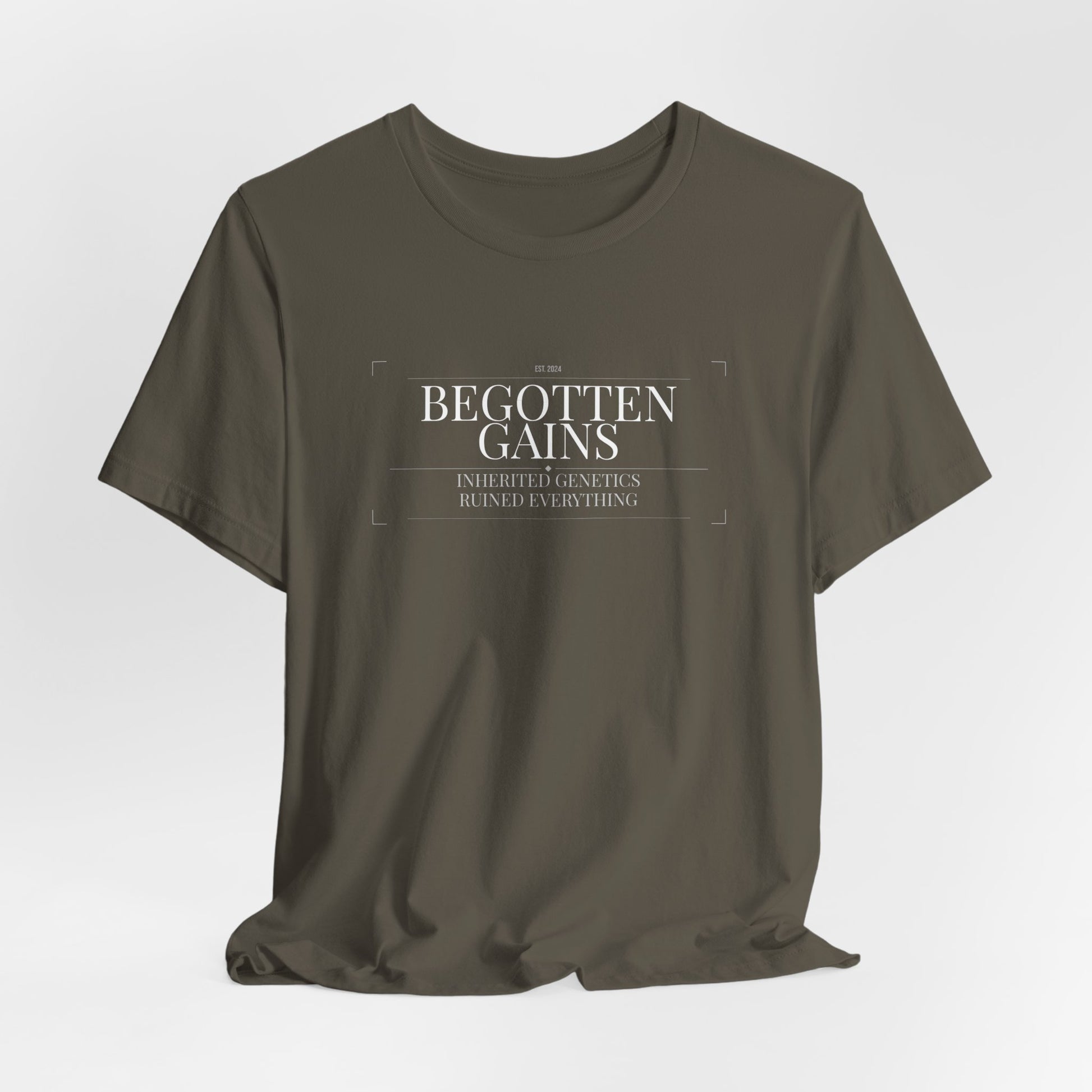Begotten Gains - Iron Devotion men's tee - funny gym shirt by DoD Fitness